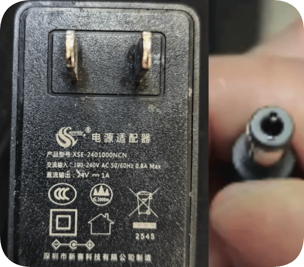 *Brand NEW*Suitable for Xinsai XSE-2400750NCN power adapter/power cord/24V 1A charger/transformer Power Supply